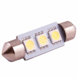 СВЕТОДИОД T11 БЕЛЫЙ  3 SMD 36мм 