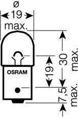 ЛАМПА габар.12V 10W (BA15s) OSRAM