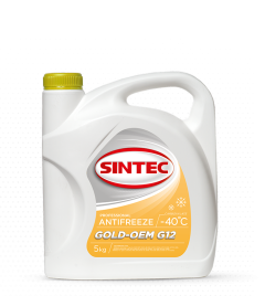 АНТИФРИЗ SINTEC ЖЕЛТЫЙ 5кг.