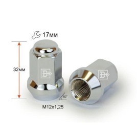 ГАЙКА КОЛЕСА М12х1,25х34 кл.17 ЗАКР.
