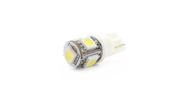 СВЕТОДИОД T10 БЕЛЫЙ  5 SMD КЕРАМИКА