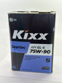 МАСЛО KIXX GEARTEC 75W90 GL-5 4л п/син.