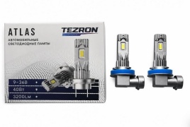 СВЕТОДИОДЫ Н11 40W 3200LM 6500К TEZRON ATLAS 2шт.