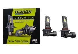 СВЕТОДИОДЫ НВ3 52W 5200LM 6500К TEZRON VISION 2шт.