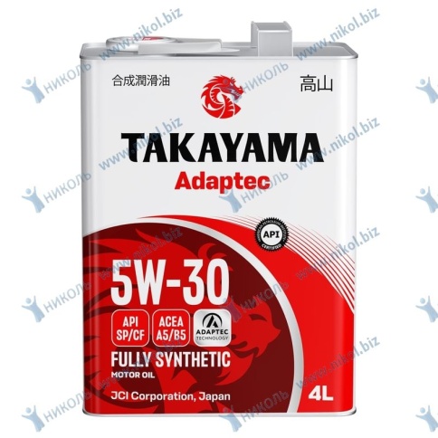 МАСЛО TAKAYAMA A5/B5 5W30 4л син фото 1