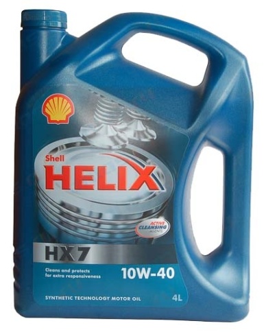 МАСЛО SHEL HELIX HX7 10W40 4л фото 1