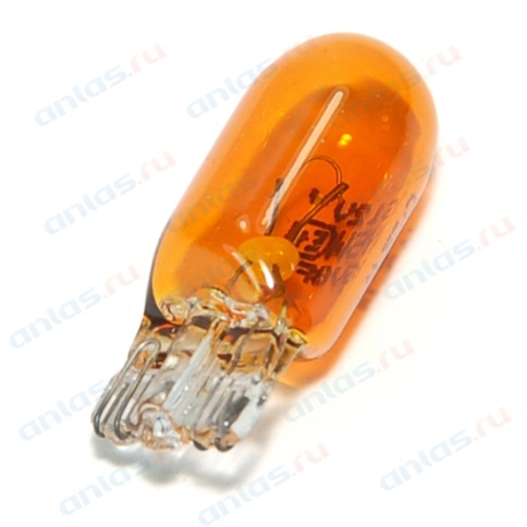 ЛАМПА б/ц 12V 5W (W2.1x9.5d)желтая OSRAM фото 1