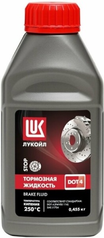 ТОРМОЗНАЯ ЖИДКОСТЬ ДОТ-4 ЛУКОЙЛ 455мл фото 1