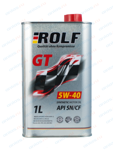МАСЛО ROLF GT A3/B4 5W40 1л син. фото 1