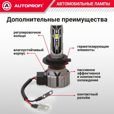 СВЕТОДИОДЫ Н7 15W 6000K 4000LM фото 6