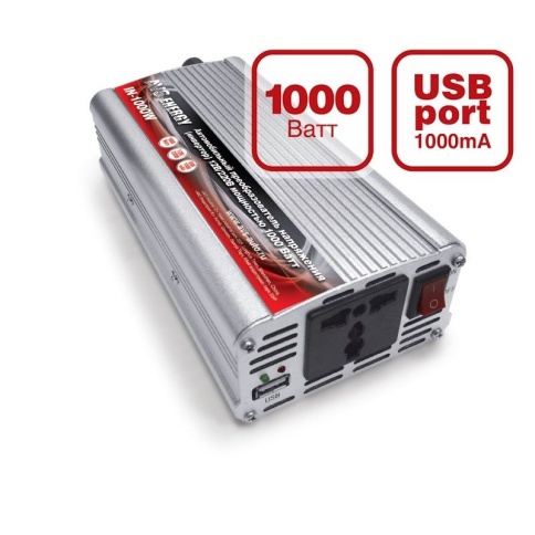 ПРЕОБРАЗОВАТЕЛЬ НАПРЯЖЕНИЯ 12/220V 1000Вт фото 1