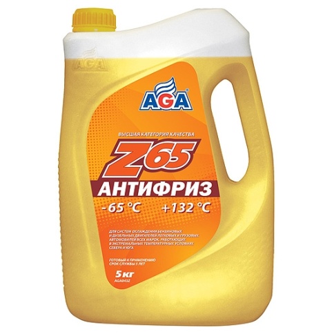 АНТИФРИЗ AGA ЖЕЛТЫЙ 5кг. фото 1