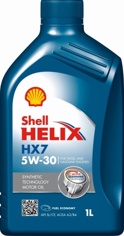 МАСЛО SHEL HELIX HX7 5W30 1л фото 1