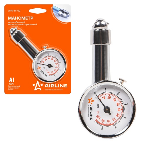 МАНОМЕТР ШИННЫЙ 7 атм. AIRLINE фото 1