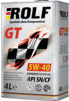 МАСЛО ROLF GT 5W40 4л син. фото 1