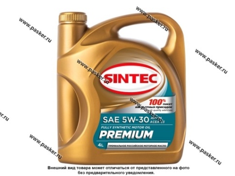 МАСЛО SINTEC PREMIUM A3/B4 5W30 4л син фото 1