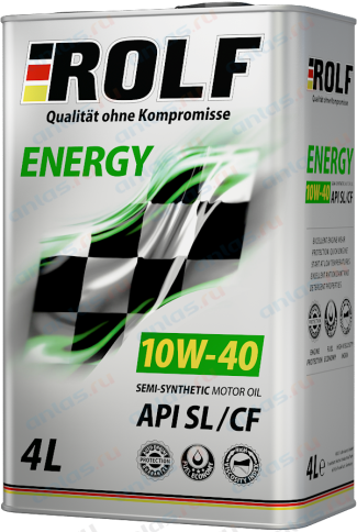 МАСЛО ROLF ENERGY 10W40 4л п/син. фото 1