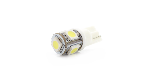 СВЕТОДИОД T10 БЕЛЫЙ  5 SMD КЕРАМИКА фото 1