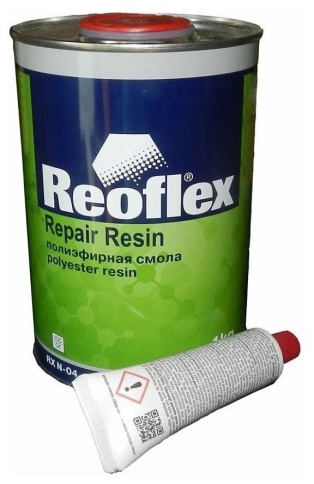 СМОЛА ПОЛИЭФИРНАЯ+ОТВЕРДИТЕЛЬ REOFLEX 1кг. фото 1