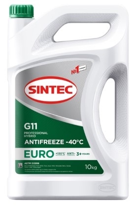 АНТИФРИЗ SINTEC ЗЕЛЕНЫЙ 10кг. фото 1