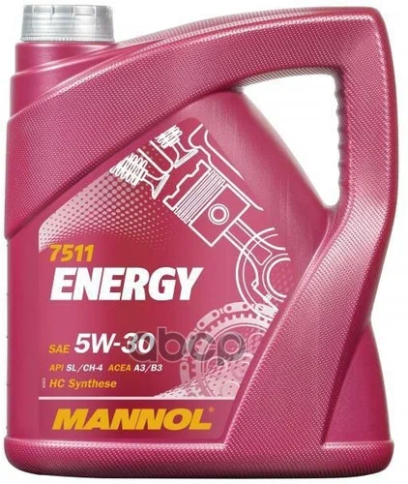 МАСЛО MANNOL ENERGY 5/30 4л син фото 1