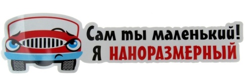 НАКЛЕЙКА САМ ТЫ МАЛЕНЬКИЙ фото 1