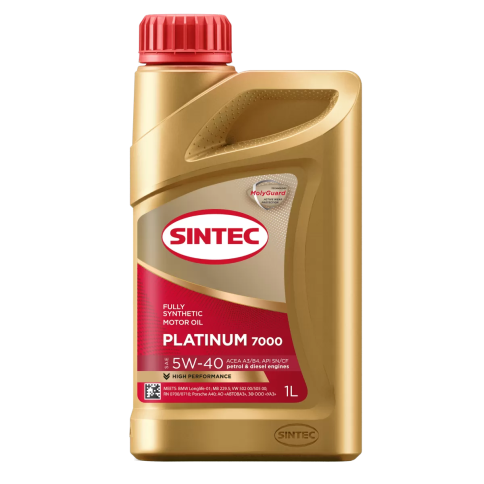 МАСЛО SINTEC PLATINUM A3/B4 5W40 1л син фото 1