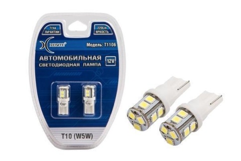 СВЕТОДИОДЫ Т10 11 SMD 2шт.X0119 фото 1