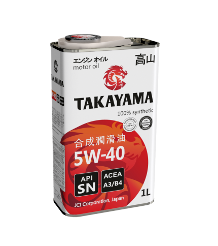 МАСЛО TAKAYAMA A3/B4 5W40 1л син фото 1
