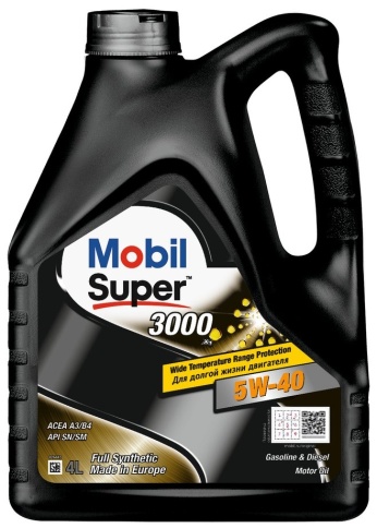 МАСЛО MOBIL SUPER 5W40 4л син фото 1